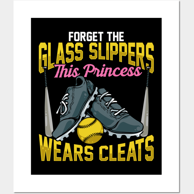 Forget Glass Slippers This Princess Wears Cleats Wall Art by theperfectpresents